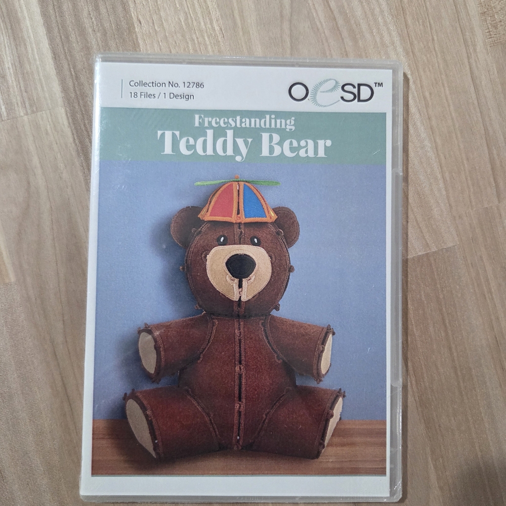 OESD Freestanding Teddy Bear Embroidery Design